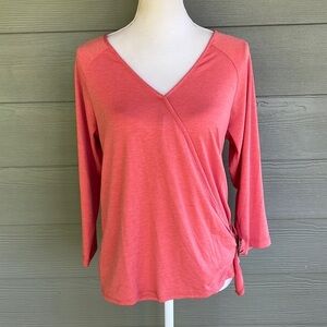 B Collection by Bobeau Wrap Top